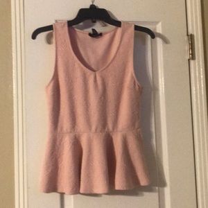 Blush floral print blouse